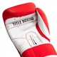 Боксерские перчатки TITLE Boxing Pro Style Leather Gloves3.0 Red/White 14 oz (бинты 4м. в комплекте) - изображение 8