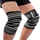 Бинты на колени Power System PS-3700 Knee Wraps серо-черные (PS-3700_Grey-Black) - изображение 4