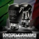 Боксерские перчатки Leone GN208 ICONIC Black 14 унций (бинты 4 м. в комплекте) - изображение 2