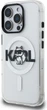 Etui plecki Karl Lagerfeld IML Choupette Sketch Logo MagSafe do Apple iPhone 16 Pro Transparent (KLHMP16LHGCHGKBT) - obraz 2
