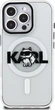 Etui plecki Karl Lagerfeld IML Choupette Sketch Logo MagSafe do Apple iPhone 16 Pro Transparent (KLHMP16LHGCHGKBT) - obraz 3