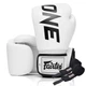 Боксерские перчатки Fairtex BGV1-ONE (натуральная кожа) White 10 унций (бинты в комплекте) - изображение 1