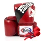 Боксерские перчатки Fairtex BGV1 Nation Print Red 12 унций (бинты в комплекте) - изображение 1