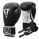 Боксерские перчатки TITLE Boxing Pro Style Leather Gloves3.0 Black/White 14 oz (бинты 4м. в комплекте) - изображение 1