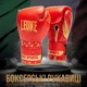 Боксерские перчатки Leone GN220 DNA Red 10 унций (бинты 4 м. в комплекте) - изображение 2