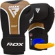 Боксерські рукавиці RDX Aura Plus T-17 чорні/золотисті 10 унцій (BGR-T17BGL-10OZ+) - изображение 1