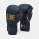Боксерские перчатки Leone GN059B Blue Edition 16 унций (капу в комплекте) - изображение 2