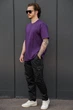 Чоловіча Бавовняна Оверсайз Футболка Without Greatest L/XL Purple - изображение 1
