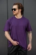 Чоловіча Бавовняна Оверсайз Футболка Without Greatest L/XL Purple - изображение 6
