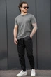 Чоловічі Трикотажні Штани Джогери Without Bayraktar27 3XL Black - изображение 2