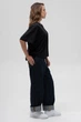 Жіноча Бавовняна Оверсайз Футболка Without Greatest 2XL/3XL Чорна - зображення 2