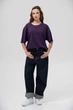 Жіноча Бавовняна Оверсайз Футболка Without Greatest 2XL/3XL Purple - зображення 3