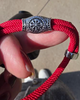Браслет для чоловіків із паракорду та сталі VIKING RED червоний із Рунами - изображение 4