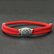 Браслет для чоловіків із паракорду та сталі VIKING RED червоний із Рунами - изображение 5
