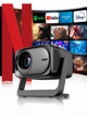 Проектор для фильмов NETFLIX 1400 CVIA 4K Full HD с WiFi и Android домашний кинотеатр мини LED видеопроектор - изображение 2
