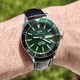 Чоловічий наручний годинник Carnival Diver Leather Deluxe 10 Bar 2 ремінці, водостійкий. - изображение 7