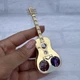 Фигурка с камнями Swarovski Гитара 11 см 160266 - изображение 4