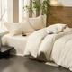 Комплект постельного белья из муслина семейный Malloory Home Молочный - изображение 2