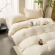 Комплект постельного белья из муслина семейный Malloory Home Молочный - изображение 3