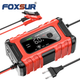 Зарядний пристрій автомобільний Foxsur FBC1206D 12 V/6 А автоматичний імпульсний із функцією відновлення Red (19430) - зображення 4