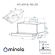 Вытяжка Minola HTL 6215 BL 700 LED - изображение 14