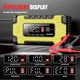 Зарядное устройство автомобильное 12V/24V Foxsur FBC122410E Автоматическое импульсное с функцией восстановления Yellow (19432) - изображение 14