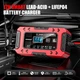 Зарядное устройство автомобильное Foxsur FBC1206F 12V/6А Автоматическое импульсное с функцией восстановления Red (19424) - изображение 5