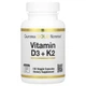 Вітаміни D3 і K2 MK-7 California Gold Nutrition (Vitamin D3 & K2) 180 рослинних капсул (CGN-02333) - зображення 1