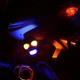 Поворотники для мотоцикла світлодіодні LED покажчики повороту діодні сигнали мото аксесуари універсальні комплект 2 шт Череп - зображення 4