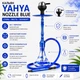 Кальян Yahya Nozzle Blue Plus высотой 62 см на 1 персону - изображение 2