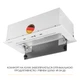 Витяжка повновбудована WEILOR LUMINA WBG 65 WHITE - изображение 8