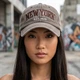 Вінтажна кепка New York унісекс коричнева бавовняна літня регульована 56-60 см, бейсболка для хлопців та дівчат повсякденна - зображення 4