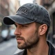 Кепка для парня и девушки New York унисекс винтажный хлопчатобумажный 56-60 см, бейсболка солнцезащитная легкая проветриваемая унисекс Серый - изображение 5