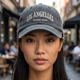 Кепка Los Angeles вінтажна літня, бейсболка vintage унісекс з бавовни 100% cotton регульований розмір 56-60 см Сірий - зображення 5