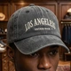 Кепка Los Angeles вінтажна літня, бейсболка vintage унісекс з бавовни 100% cotton регульований розмір 56-60 см Сірий - зображення 10