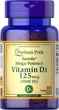 Витамин Д3 Puritan's Pride, Vitamin D3 5000 IU, Mega-Potency, 100 капсул - изображение 1