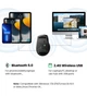 Беспроводная мышь UGREEN MU006 Bluetooth 5.0 + 2.4G, 4000 DPI, 6 бесшумных кнопок, эргономичная для ноутбука, ПК и MacBook - изображение 6