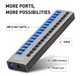 USB хаб Acasis HS-716MG USB 3.2 Gen 2 з блоком живлення 16 портів hub концентратор алюмінієвий - зображення 5
