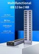 USB хаб Acasis HS-716MG USB 3.2 Gen 2 з блоком живлення 16 портів hub концентратор алюмінієвий - зображення 14