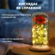Вічна троянда в колбі з led підсвічуванням одинарна 22см романтичний світлодіодний нічник світильник троянда квітка на дерев'яній підставці під скляним куполом подарунок на батарейках червона (EL-9288) - зображення 3