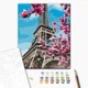 Картина за номерами Brushme Цвітіння магнолій у Парижі 40x50 см BS32320 - зображення 2