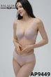 Комплект белья: бюстгальтер push-up и бразилианы 9449 Balaloum пудра 85C/XL - изображение 1