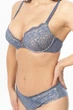 Комплект белья: бюстгальтер push-up и бразилианы 9430 Balaloum серо-бежевый 85C/XL - изображение 3
