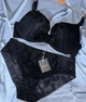 Комплект белья: бюстгальтер push-up и бразилианы 9450 Balaloum черный 75C/M - изображение 4