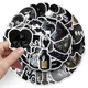 Стикеры готические черные 50 шт, Gothic Stickers - изображение 5
