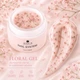 ATICA Builder Gel Floral 05 15мл молочно-бежевий гель з рожевими сухоцвітами - изображение 1
