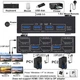 Displayport KVM-переключатель 2 монитора 2 компьютера 4K@144 Гц - изображение 8