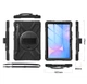 Протиударний чохол X-CASE з підставкою 360° та ремінцем для Samsung Galaxy Tab S9 FE 10.9" / Tab S9 11" (SM-X510, SM-X516, SM-X710, SM-X716) Чорний - зображення 4