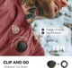 Портативная нательная мини-колонка клипса ANCwear Wearable Bluetooth 5.3 IPX6 с белым шумом черная для спорта - изображение 2