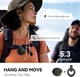 Портативная нательная мини-колонка клипса ANCwear Wearable Bluetooth 5.3 IPX6 с белым шумом черная для спорта - изображение 4